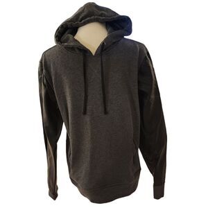 The Narrows Hoodie Sweatshirt w/ Faux Leather Sleeves Sz L      (690)